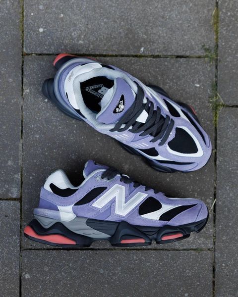 Жіночі кросівки New Balance 9060 фіолетові Нью Беланс 9060 замшеві Pow-NB152 фото
