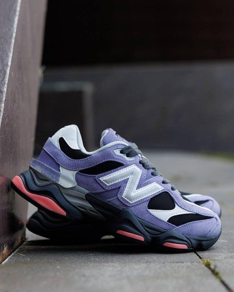 Женские кроссовки New Balance 9060 фиолетовые Нью Беланс 9060 замшевые Pow-NB152 фото