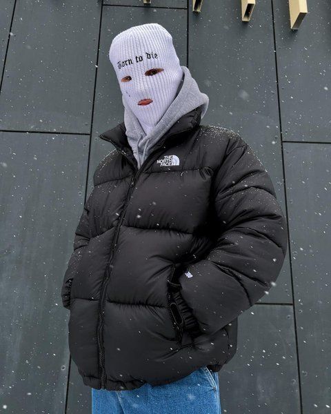 Чоловіча зимова куртка The North Face оверсайз чорна Пуховик Зе Норд Фейс Gar-D025 5 фото