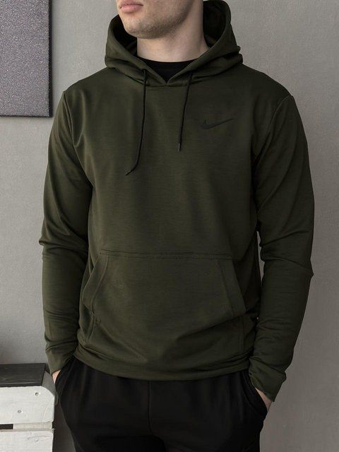 Мужское худи Nike хаки Толстовка Найк с капюшоном Rap-RD098 фото