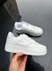 Мужские кроссовки Nike Air Force белые кеды Найк Аир Форс кожаные Скр-N084403-ТА фото 3