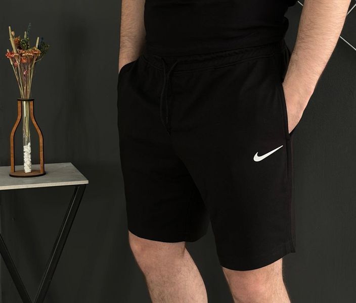Мужской летний костюм Nike Футболка Шорты черный комплект Найк Intr-8943129812 фото