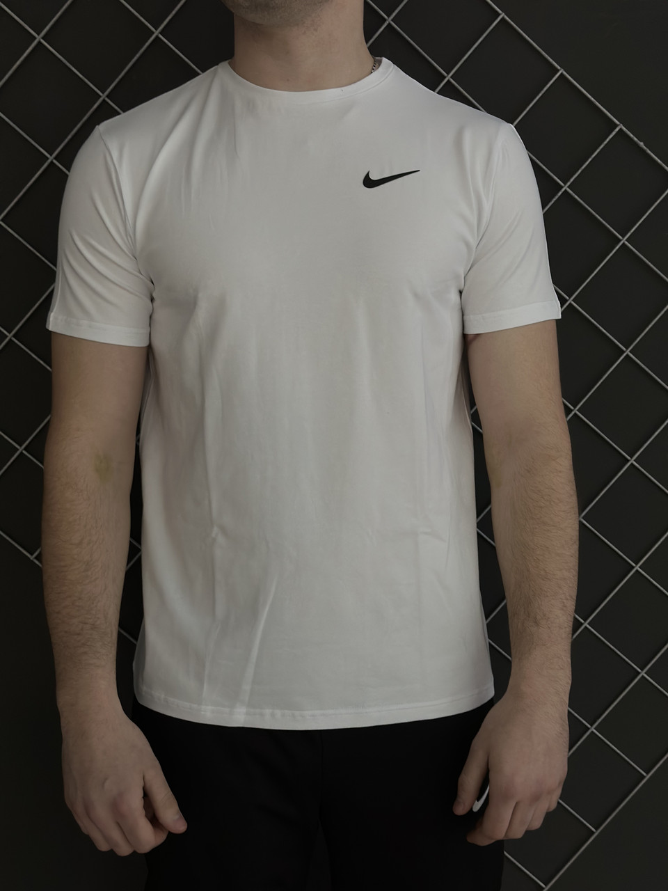 Чоловіча футболка Nike біла бавовняна Теніска Найк
