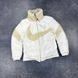 Мужской зимний двусторонний пуховик Nike бежевый с белым Куртка Найк Arm-N3334_5 фото 2