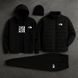 Мужской спортивный костюм The North Face 5в1 Комплект ТНФ Кофта Штаны Куртка Футболка Шапка Hot-20 фото 2