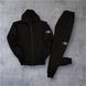Чоловічий спортивний костюм Stone Island чорний Комплект Стон Айленд Кофта на змійці Штани Univer-87 фото 2