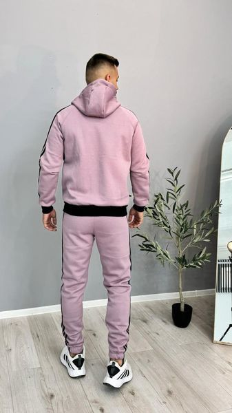 Чоловічий зимовий спортивний костюм Adidas бузковий Комплект Адідас з капюшоном Univer-81 фото