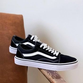 Женские кеды Vans Old Skool Classic черно-белые кроссовки Ванс Олд Скул Arm-VN001 (коп2) фото