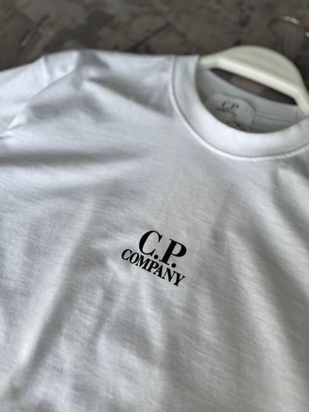Чоловіча футболка оверсайз C.P. Company біла Теніска С.П. Компані моло-CP-04 фото