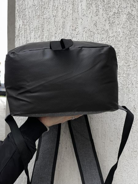 Чоловічий рюкзак Nike Air сірий Портфель Найк зі шкіряним дном Intr-1587660861 фото