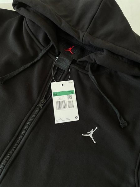 Мужское зимнее худи Jordan черное Толстовка с капюшоном Джордан Гла-131 фото