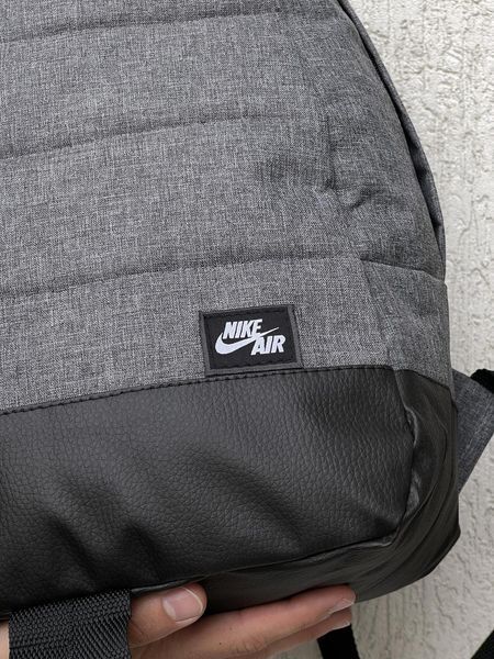 Чоловічий рюкзак Nike Air сірий Портфель Найк зі шкіряним дном Intr-1587660861 фото