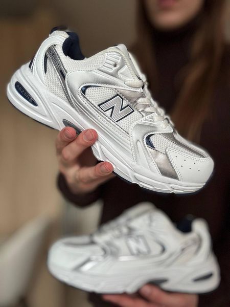 Чоловічі кросівки New Balance 530 білі в сітку Нью Беланс Arm-N_B4999 (коп1) фото