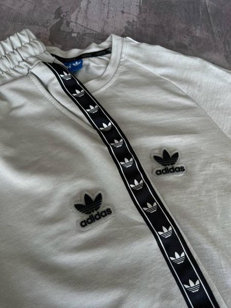 Мужской летний костюм Adidas серый Моло-44-054 фото