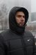Мужская зимняя куртка Nike черная Пуховик Найк с капюшоном Intr-1591263676 фото 8