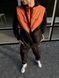 Чоловічий спортивний костюм Nike з плащової тканини оранжевий Комплект Найк Жилетка Штани Барсетка Intr-1620133085 фото 8