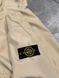 Чоловіча ветровка Stone Island з патчем бежева Куртка Стон Айленд з плащової тканини Моло-SN101 фото 5