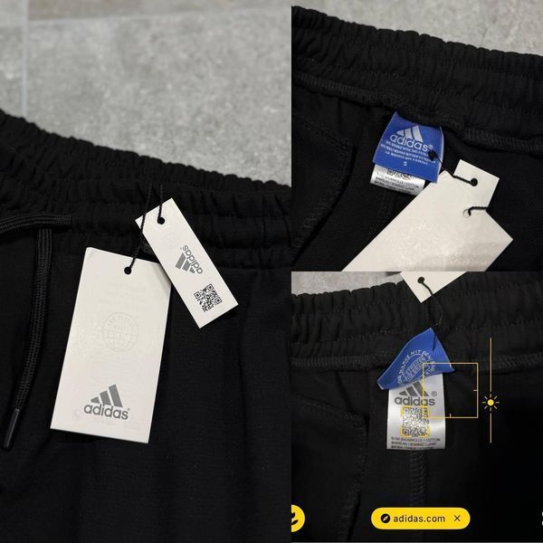 Чоловічі спортивні штани Adidas чорні Брюки Адідас на гумці Моло-52NE фото