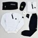 Чоловічий спортивний костюм Stone Island 7в1 чорний Комплект Стон Айленд Костюм Футболка Шорти Кепка Хар-484 фото 3