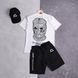 Мужской летний костюм Manto Stomp Футболка Шорты Кепка белый Комплект Манто Ads-293 фото 7