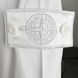 Чоловіча футболка Stone Island біла з патчем бавовняна Теніска Стон Айленд Ads-339 фото 4