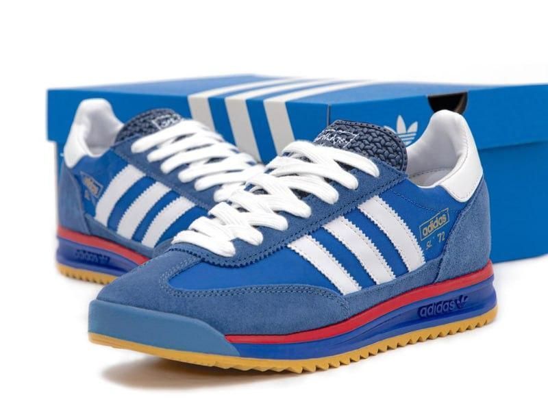Мужские кроссовки Adidas Spezial замшевые синие Адидас Спешл Arm-Sl_002 фото
