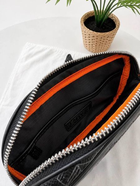 Сумка чоловіча Lacoste чорна Cas-65 (коп4) фото