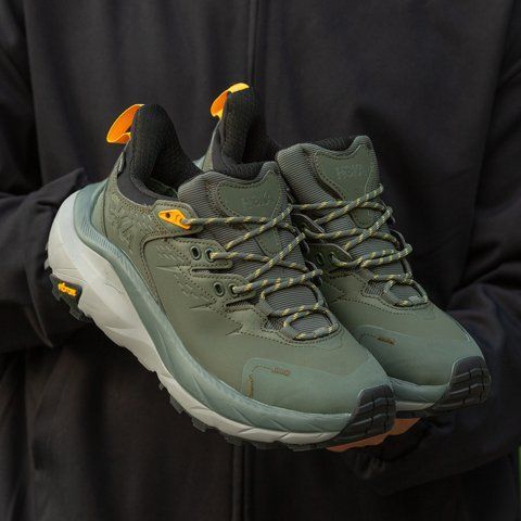 Мужские кроссовки Hoka W Kaha 2 Low Haki хаки Хока Каха Inter-2314 фото