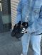 Женские кроссовки Adidas Superstar Black Адидас суперстар черные Скри-SL010104-ТА (коп1) фото 3