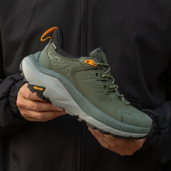 Мужские кроссовки Hoka W Kaha 2 Low Haki хаки Хока Каха Inter-2314 фото