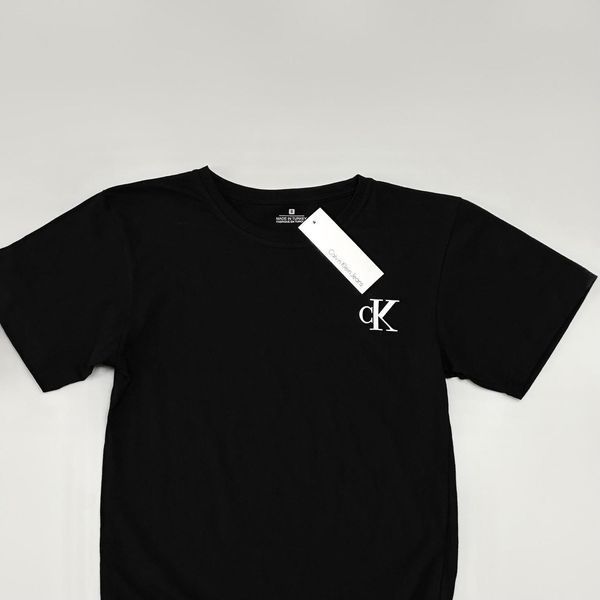 Мужская футболка Calvin Klein черная хлопковая Тенниска Кельвин Кляйн Will-0107 фото