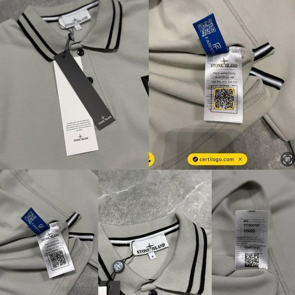 Мужской свитер Stone Island с воротником серый Кофта Стон Айленд без капюшона моло-NX51 фото
