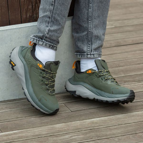 Мужские кроссовки Hoka W Kaha 2 Low Haki хаки Хока Каха Inter-2314 фото