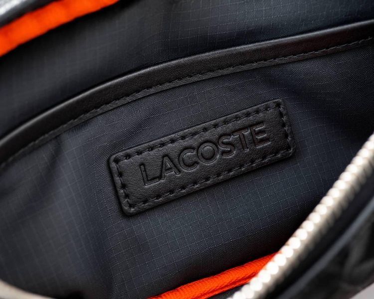 Сумка чоловіча Lacoste чорна Cas-65 (коп4) фото