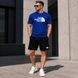 Мужской летний костюм The North Face белый Комплект футболка и шорты Зе Норд Фейс 	 Sta-230 фото 3