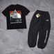 Мужской летний костюм The North Face Футболка Штаны белый комплект ТНФ Ads-303 фото 2