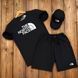 Мужской летний костюм The North Face белый Комплект футболка и шорты Зе Норд Фейс 	 Sta-230 фото 5