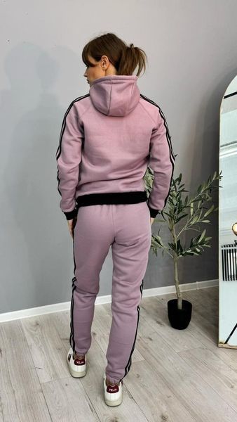 Жіночий зимовий спортивний костюм Adidas бузковий Комплект Адідас з капюшоном Univer-82 фото