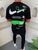 Чоловіча оверсайз футболка Nike Off-White чорна з зеленим Теніска Найк Офф-Вайт Моло-4050 фото