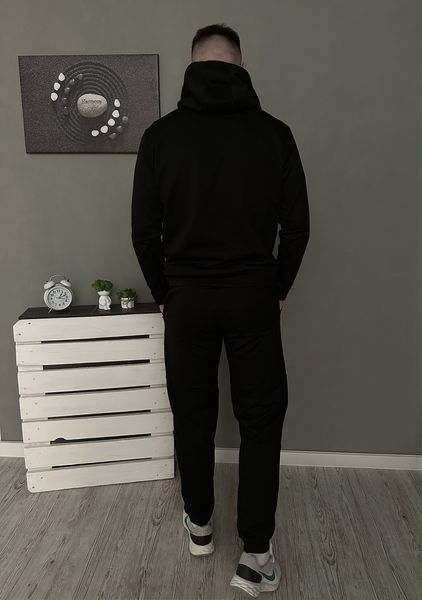 Чоловічий спортивний костюм Adidas чорний Комплект Адідас Худі Штани Rap-RD120/RD126 фото