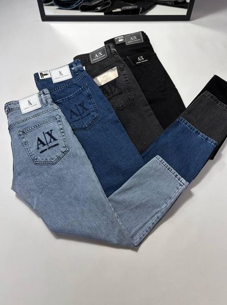 Мужские джинсы Armani Exchange A|X голубые Bran-12 фото