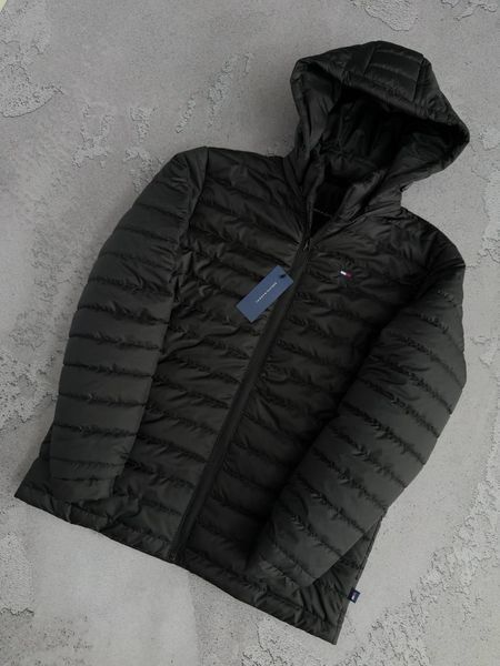Чоловіча куртка Tommy Hilfiger чорна Хар-849 фото