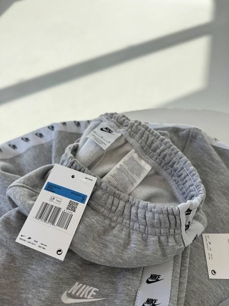 Чоловічий зимовий спортивний костюм Nike сірий Комплект Найк з капюшоном Гла-118 фото