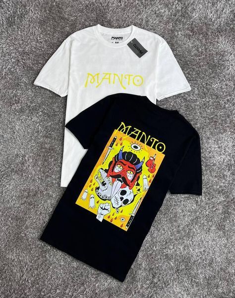 Мужская футболка Manto Devil черная хлопковая Манто Ads-258 фото