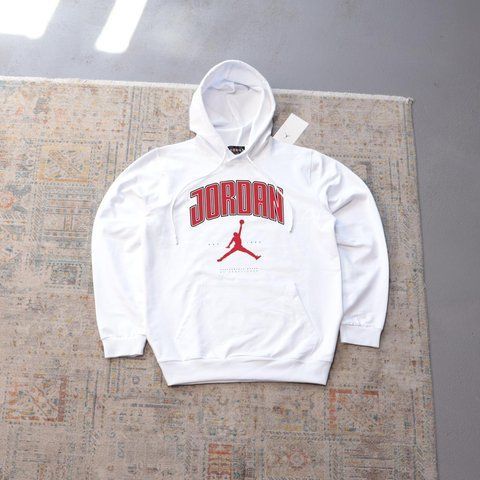Чоловіче худі Jordan біле Толстовка Джордан з капюшоном Ads-340 фото