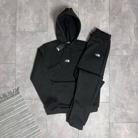 Мужской зимний спортивный костюм The North Face черный Комплект ТНФ Худи Штаны с капюшоном Hot-39 фото