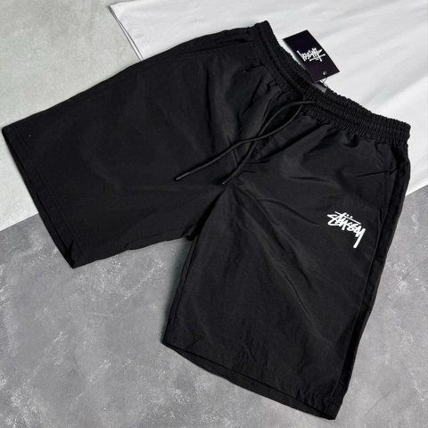 Мужские шорты Stussy черные Стусси Нейлон Ads-260 фото