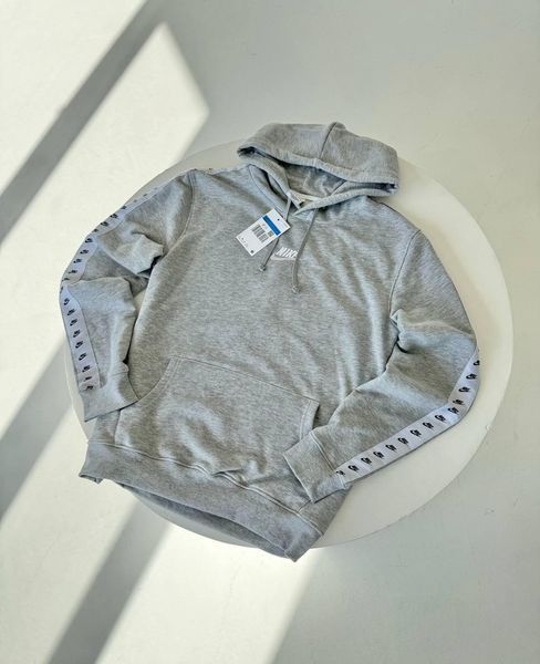 Чоловічий зимовий спортивний костюм Nike сірий Комплект Найк з капюшоном Гла-118 фото