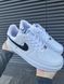 Чоловічі кросівки Nike Air Force Low White білі з чорним Найк Еір Форс шкіряні Скр-FL020403-ТА (коп1) фото 10