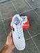 Чоловічі кросівки Nike Air Force Low White білі з чорним Найк Еір Форс шкіряні Скр-FL020403-ТА (коп1) фото 5